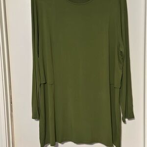 JJill Green Long Sleeve Tunic Top XL